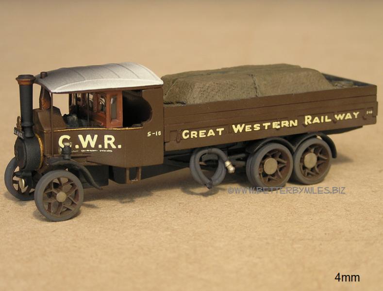 Gallery 4mm kit built steam lorry photograph