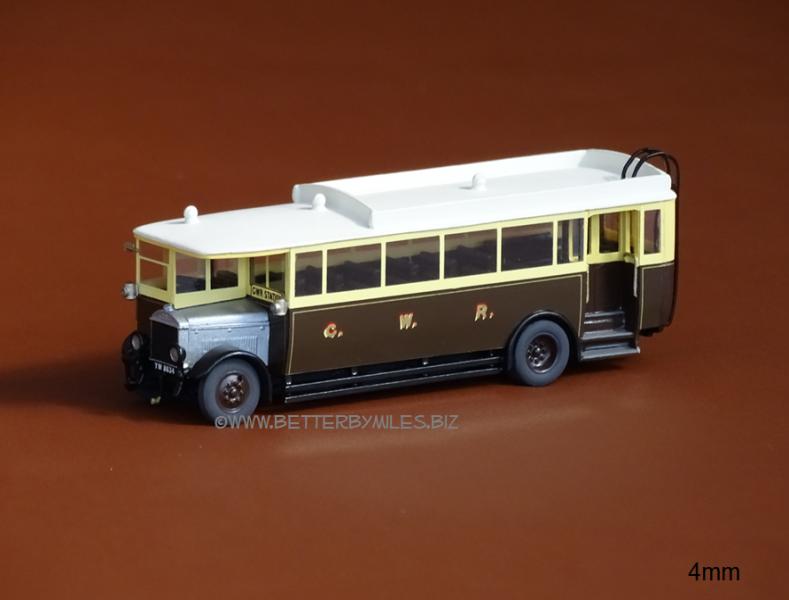 Gallery 4mm kit built GWR bus image