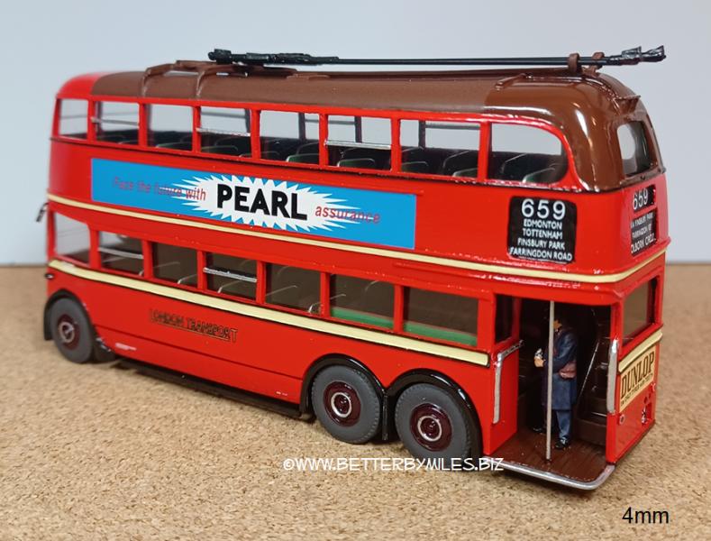 Gallery 4mm kit built trolley bus photo
