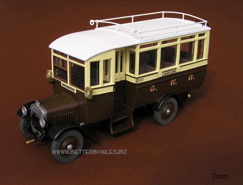Gallery 7mm kit built GWR bus model 